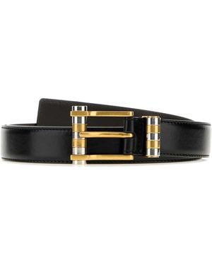 Versace Leather Belt - White