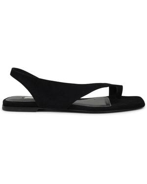 TOTEME Suede Sandal - Black
