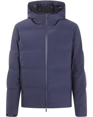 Herno Padded Jacket With Hood - Blue