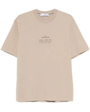 Stone Island Ss T-Shirt - Natural