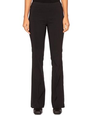 Avenue Montaigne Technical Lightweight Flared Pants - Black