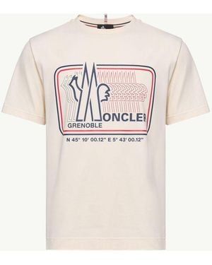 Moncler Ss Tshirt - Natural