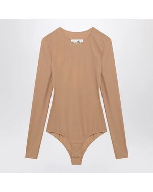 MM6 by Maison Margiela Skintone Bodysuit - Natural