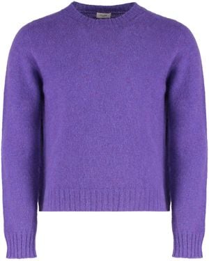 Celine Crew Neck Sweater - Purple