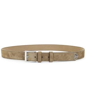 Prada Cinture Camoscio - Natural