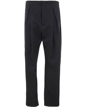 SAPIO Wool Pants Loose Fit - Blue