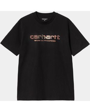 Carhartt Ss Solar Chrome Script Tshirt - Black