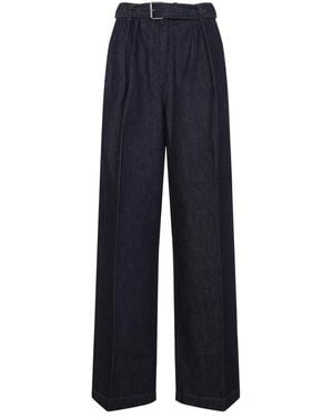 Dries Van Noten Peaches Cotton Jeans - Blue