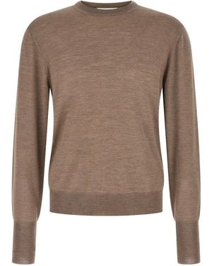 Ma'ry'ya Crew-Neck Sweater - Brown