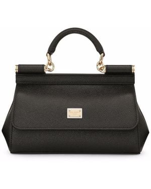 Dolce & Gabbana Dolce & Gabbana Small Sicily Top Handle Bag - Black