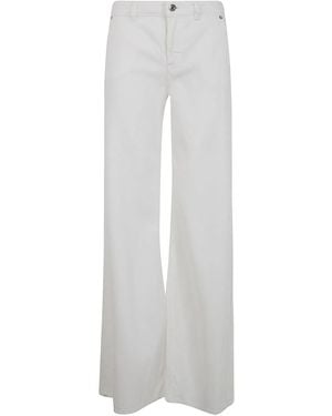 Blumarine Denim Flare - White