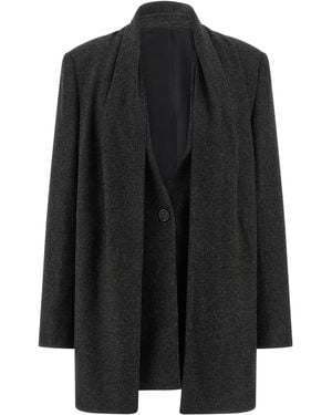 TOTEME Scarf Blazer - Black