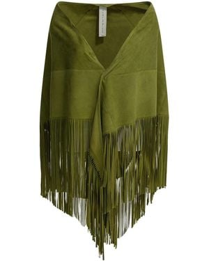 FURLING BY GIANI Goat Suede Skirt - Green