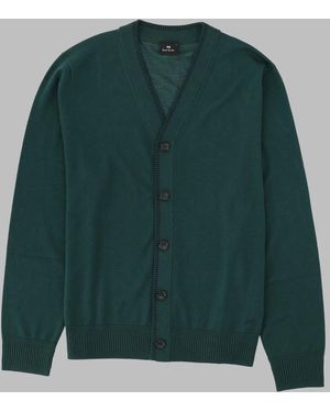 Paul Smith Cardigan Merino Wool Jumpers - Green