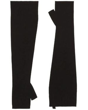 Dolce & Gabbana Dolce & Gabbana Rib Knit Gloves - Black