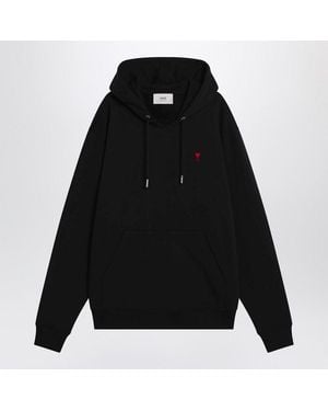 Ami Paris Ami De Coeur Hoodie - Black