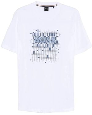 BOSS Cotton T-Shirts - White