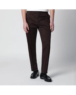 PT01 Cottonblend Trousers - Brown