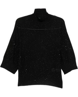 Fabiana Filippi Wool Turtle-Neck Jumper - Black