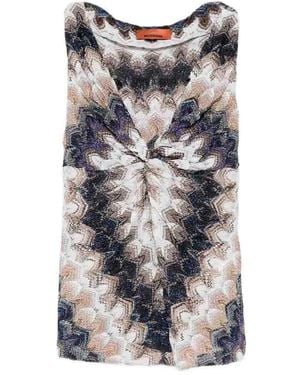 Missoni Multicolor Viscose Top - Gray