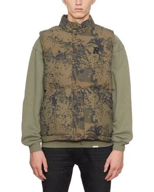 Represent Padded Nylon Vest - Gray