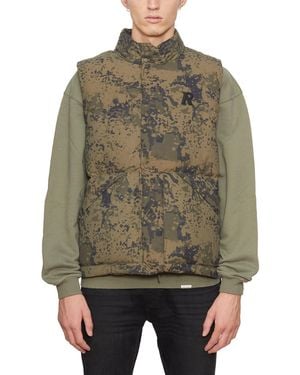 Represent Padded Nylon Vest - Gray