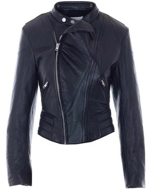 Maison Margiela Leather Jacket - Blue