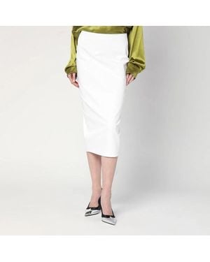 THE LATEST Cotton Midi Skirt - White