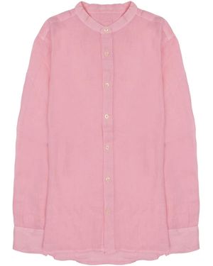 120% Lino Camicia - Pink