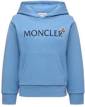 Moncler Sweatshirt With Logo - Blue