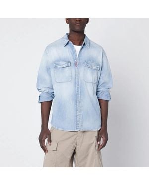 DSquared² Light Washed Denim Shirt - Blue