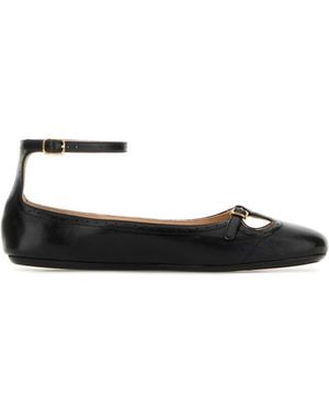 Chloé Leather Misty Ballerinas - Black