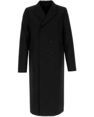 Prada Wool Overcoat - Black