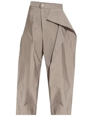HOMME PLISSÉ Homme Plisse "Akimbo" Volume Pants - White