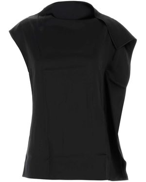 Sportmax Satin Wool Top - Black