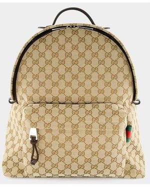 Gucci Gg Fabric Backpack - Natural