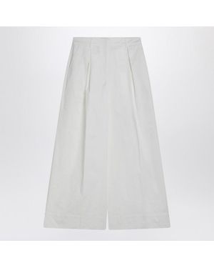 THE GARMENT Cotton Palazzo Pants - White