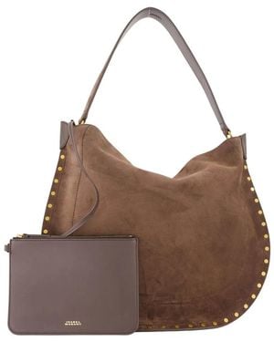 Isabel Marant Oskan Soft Shoulder Bag - Brown