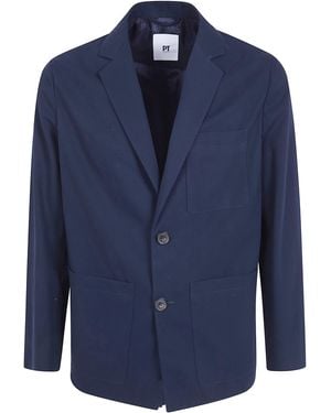 PT01 Single Breasted Jacket - Blue