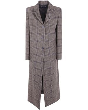 DR. HOPE Single Breasted Long Coat - Grey