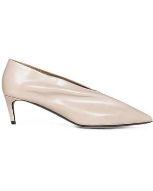 KHAITE Miriam 50 Pointed-Toe Court Shoes - Natural