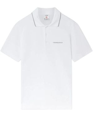 CASABLANCA Polo Textured Pique - White