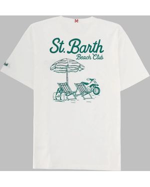 MC2 Saint Barth T-Shirt Con Stampa - Grey