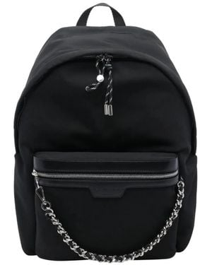 Stella McCartney Matte Chain-Link Zip Bag - Black