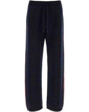 Gucci Midnight Stretch Wool Sweatpants - Blue