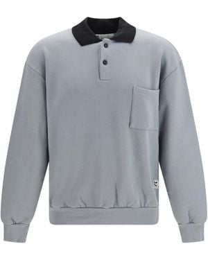 GR10K Replicated 30001 Sweatshirt Polo - Grey