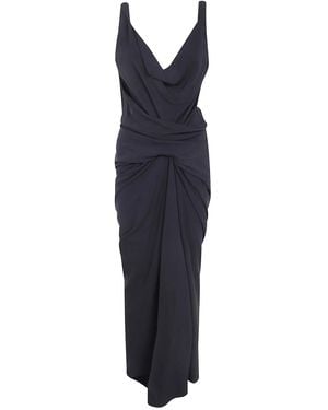 Rick Owens "Strutter" Draped Dress - Blue