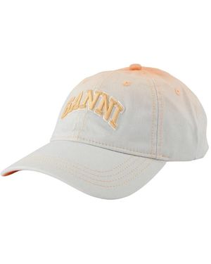 Ganni Ombre Cap - White