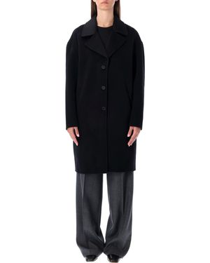 Anine Bing Oversized Wool Blend Coat - Black