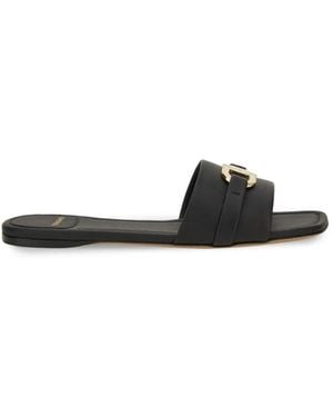 Ferragamo Slide Sandal - Black